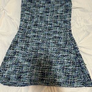 Zara Blue Knitted Mini Dress